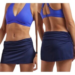 Title Nine Navy Blue Paddle Board Swim Skort Skirt Swimsuit Size XL